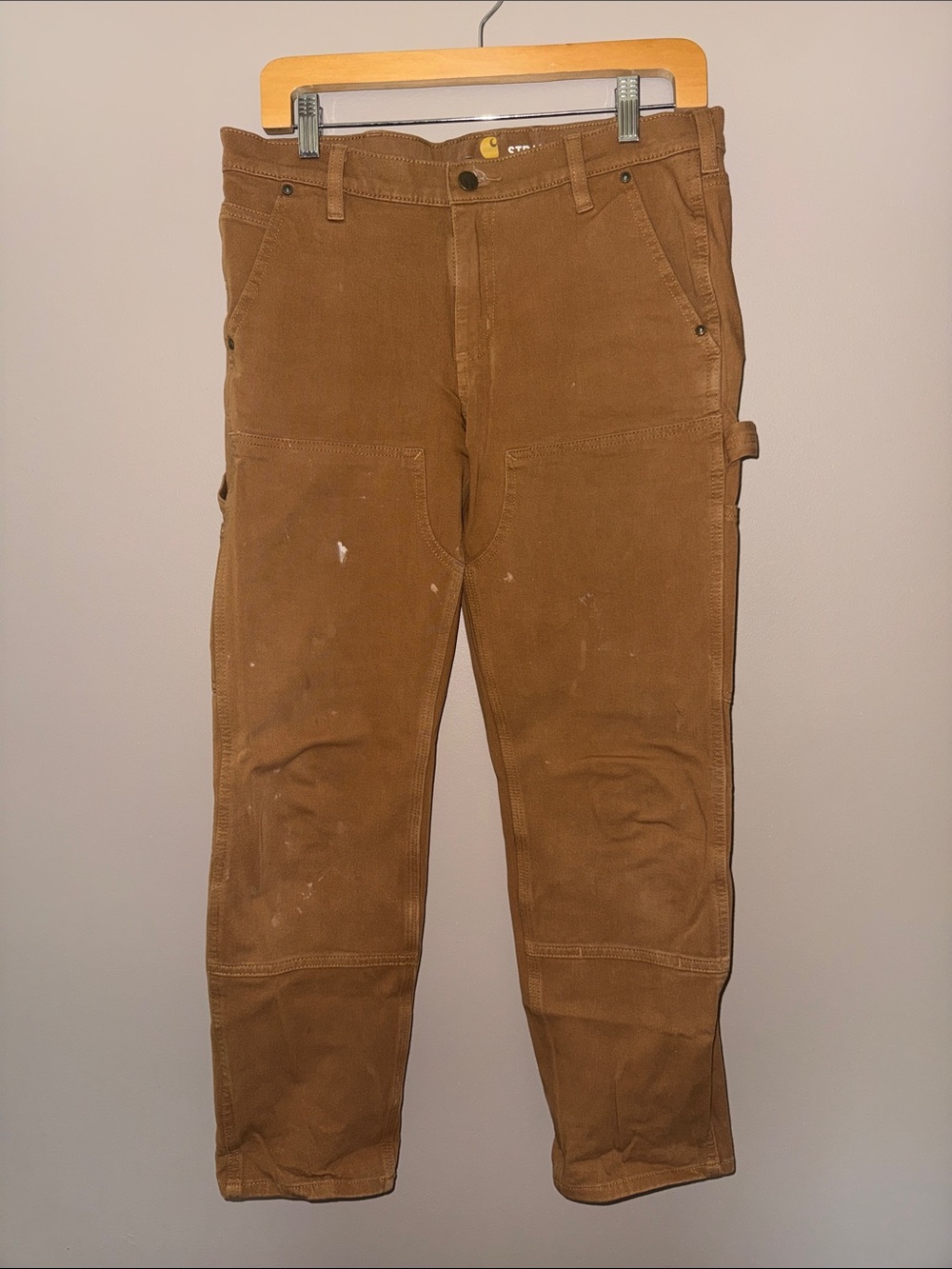 Carhartt Tan Straight Fit Work Pants